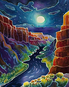 Moonlit Canyon